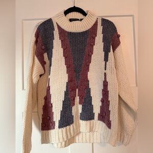 Knitivo hand knit sweater sz l